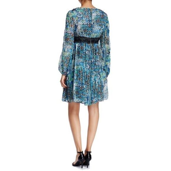 Betsey Johnson Dress Cold Shoulder Crochet Trim 4 - Picture 8 of 8